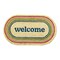 Welcome Shaped PVC Coir Door Mat Multicolor Everyday Use 1 in H x 30 in L x 17 in W Easy to Clean Shake or Brush